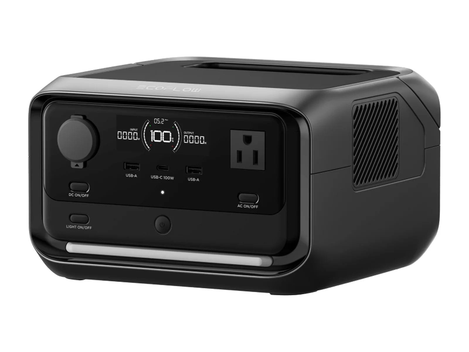 EcoFlow RIVER 3 Plus compact portable power station, front view