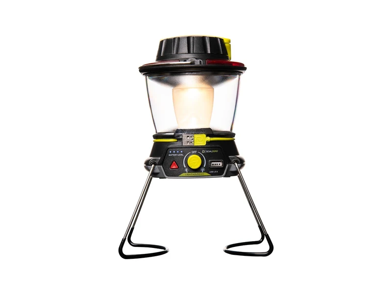 Goal Zero Lighthouse 600 lantern with folding legs and top hand crank