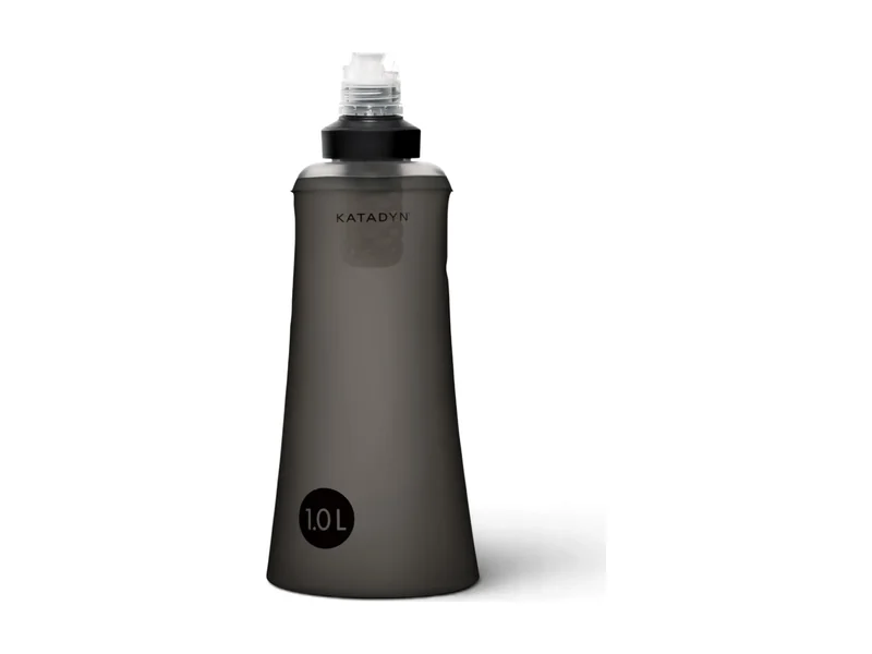 Katadyn BeFree 1.0L collapsible filter bottle in Army black