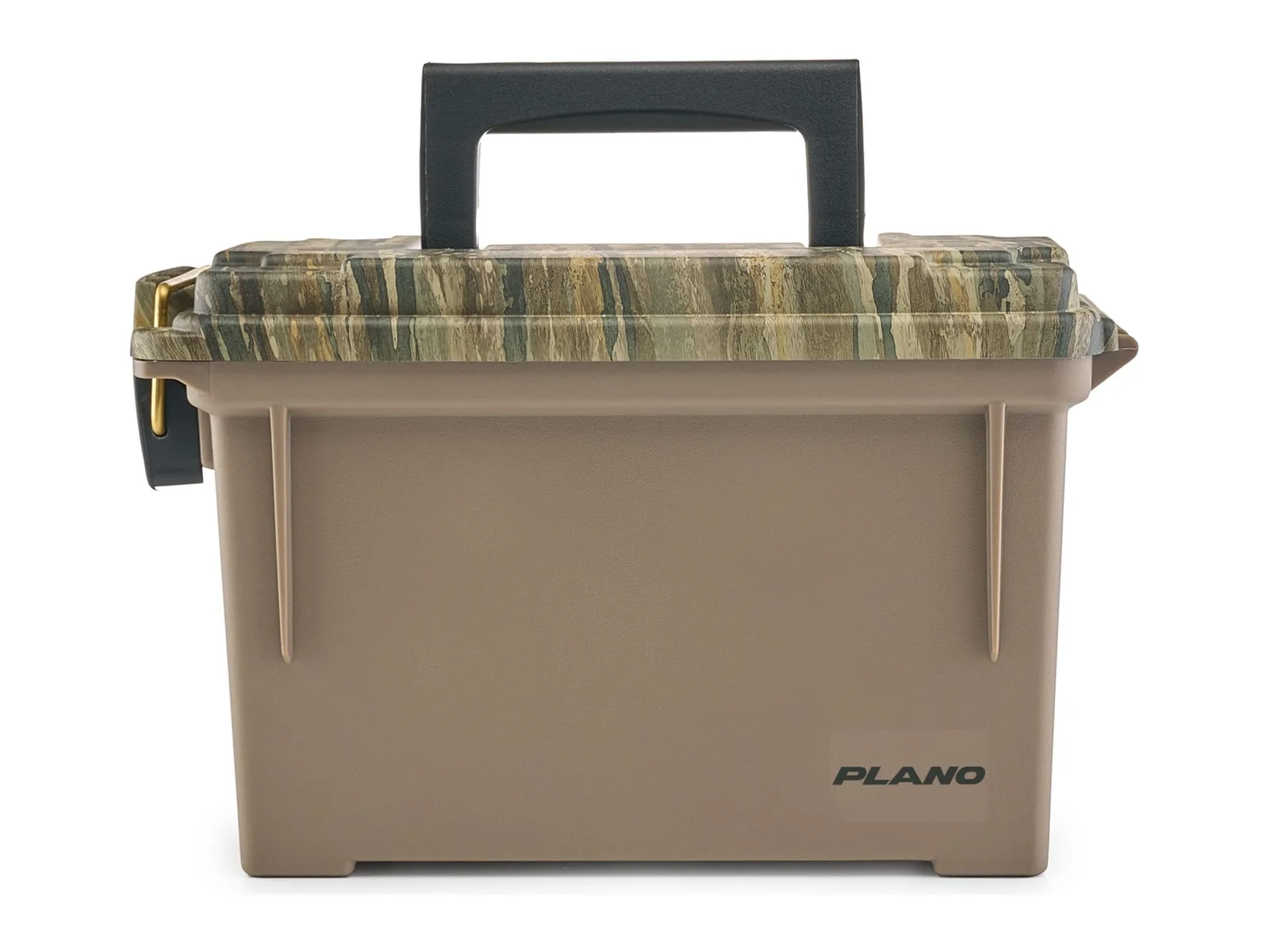 Plano Element-Proof Field/Ammo Box, tan with camo lid